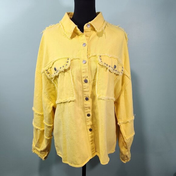 POL Heavily Distressed Lightweight Jean Jacket | EUC! Medium
Lot L - Picture 1 of 7